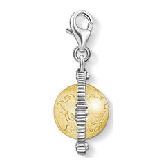 Thomas Sabo Unisex Charm-Anhänger Vintage Weltkugel - 1711-849-39