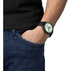Tissot Chrono XL Herrenuhr 45 mm Grün mit schwarzem Edelstahlgehäuse und Chronograph – T116.617.37.091.00