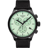 Tissot Chrono XL Herrenuhr 45 mm Grün mit schwarzem Edelstahlgehäuse und Chronograph