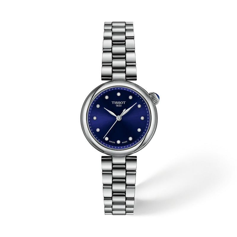 Tissot Desir 28 mm Damenuhr Blau mit Diamanten - T152.010.11.046.00