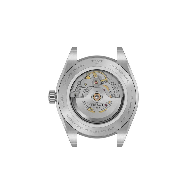 Tissot Gentleman Goldlünette Powermatic 80 Herrenuhr 38 mm Blau – T934.807.41.041.00