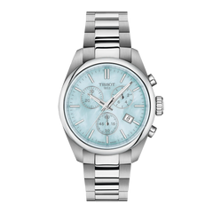 Tissot PR 100 Chronograph 36 mm Damen Uhr Blaues Perlmutt