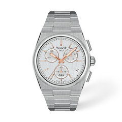 Tissot PRX 41mm Chronograph Quarz Silber