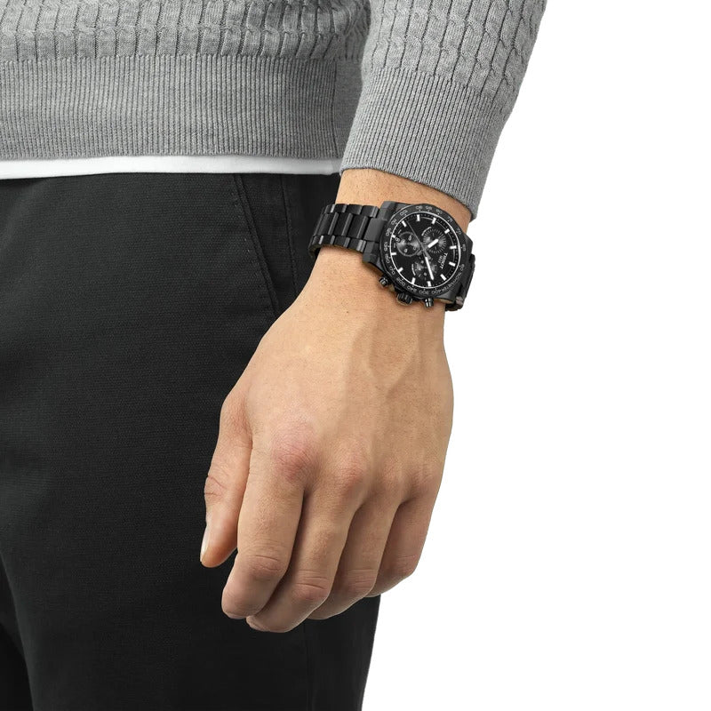 Tissot Supersport Chrono 42 mm Herrenuhr Schwarz PVD - T125.417.33.051.00