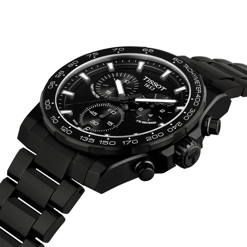Tissot Supersport Chrono 42 mm Herrenuhr Schwarz PVD - T125.417.33.051.00