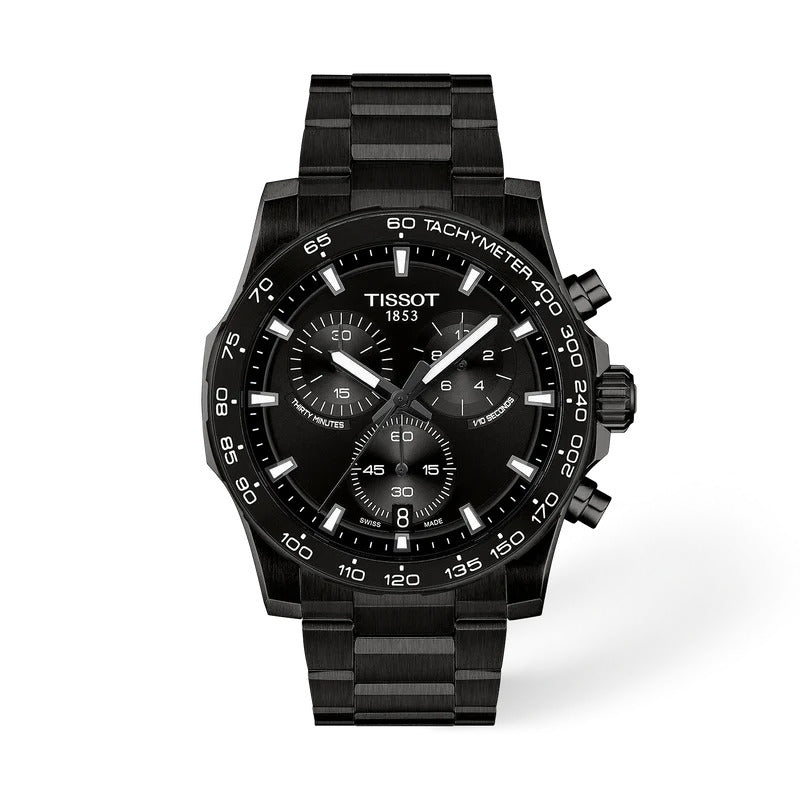 Tissot Supersport Chrono 42 mm Herrenuhr Schwarz PVD - T125.417.33.051.00