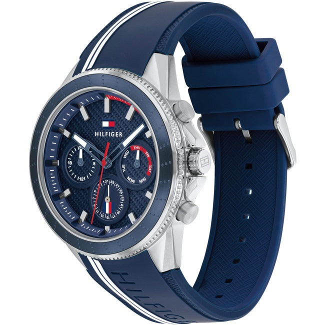 Tommy Hilfiger Aiden Day Date Blau Herrenuhr - 1791859