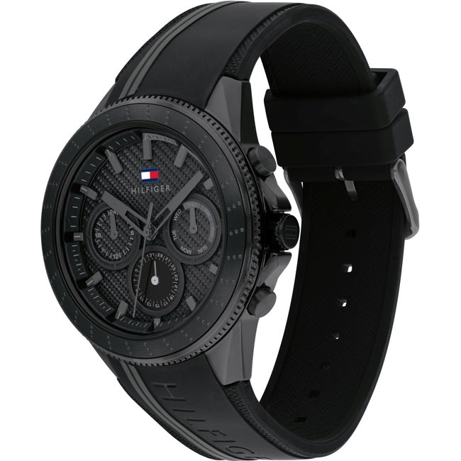 Tommy Hilfiger Aiden Day Date Schwarz Herrenuhr - 1791861