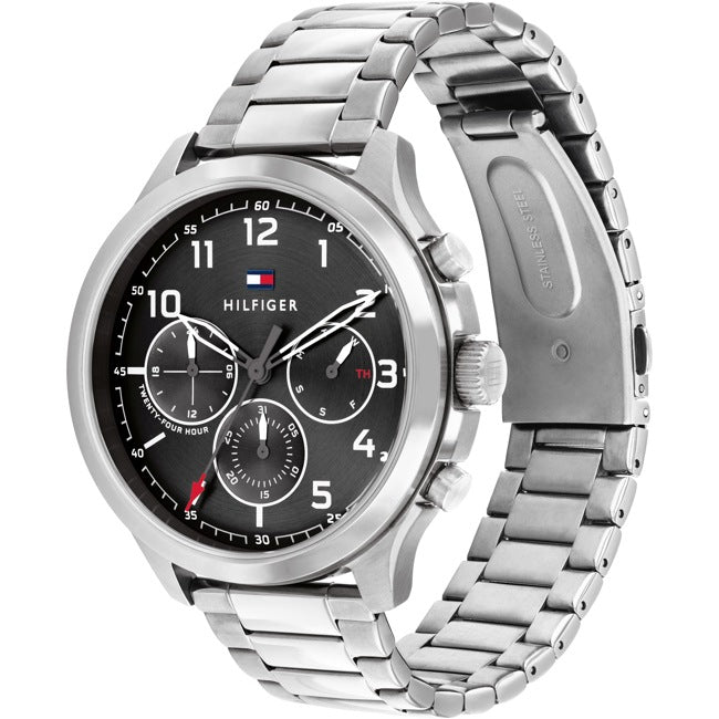 Tommy Hilfiger Asher Day Date Silbrig Herrenuhr - 1791852