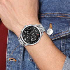 Tommy Hilfiger Asher Day Date Silbrig Herrenuhr - 1791852