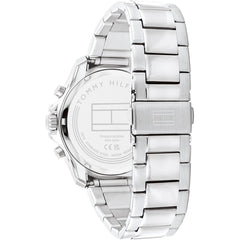 Tommy Hilfiger Jordan Chronograph Silbrig / Blau Herrenuhr - 1792094