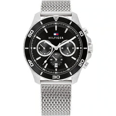 Tommy Hilfiger Jordan Chronograph Silbrig / Schwarz Herrenuhr - 1792092
