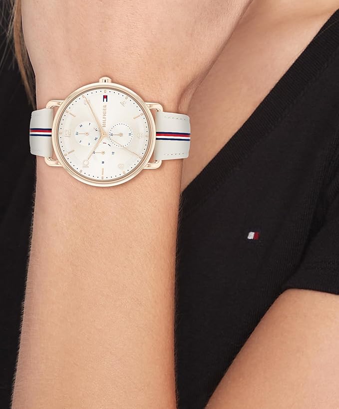 Tommy Hilfiger Lily Day-Date Beige Damenuhr - 1782659