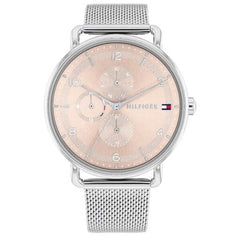 Tommy Hilfiger Lily Day-Date Silbrig / Rosa Damenuhr - 1782662