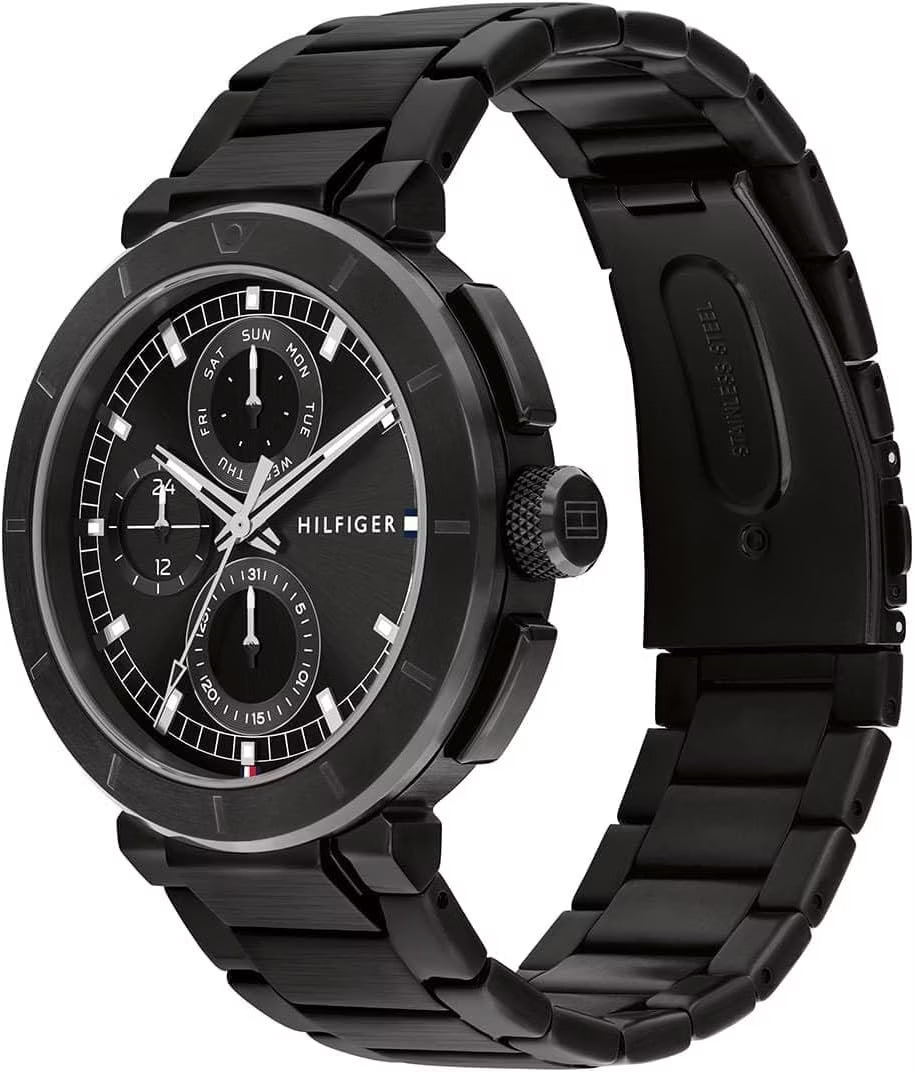Tommy Hilfiger Lorenzo Day Date Schwarz Herrenuhr - 1792119