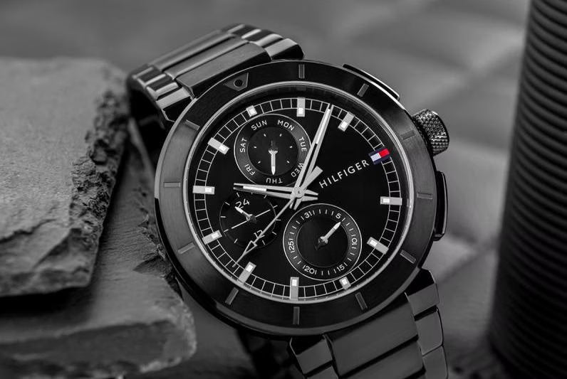 Tommy Hilfiger Lorenzo Day Date Schwarz Herrenuhr - 1792119