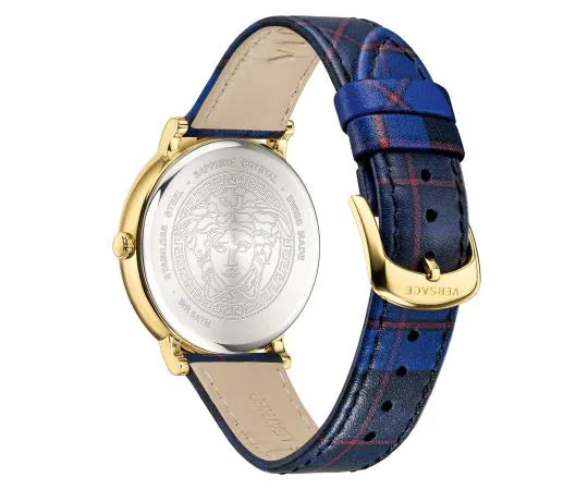 Versace Schwarz Gold Edelstahl Herrenuhr - VE8100218
