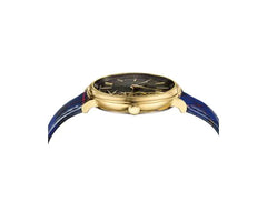 Versace Schwarz Gold Edelstahl Herrenuhr - VE8100218