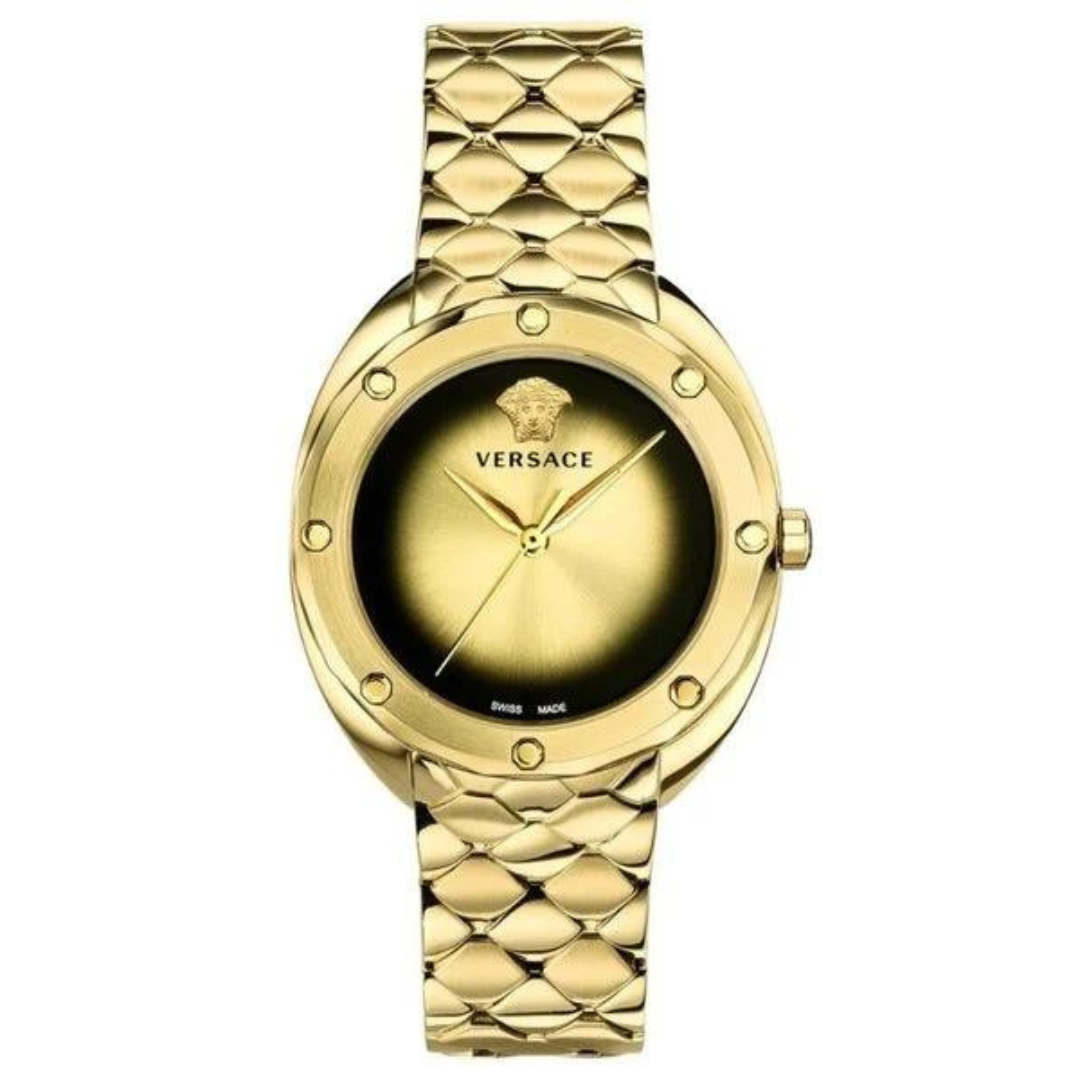 Versace Damenuhr Shadov Gold, 38 mm - VEBM00618