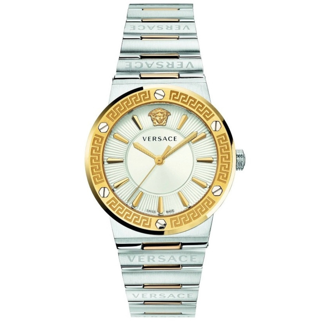 Versace Greca Logo Damenuhr Gold 38 mm - VEVH00620