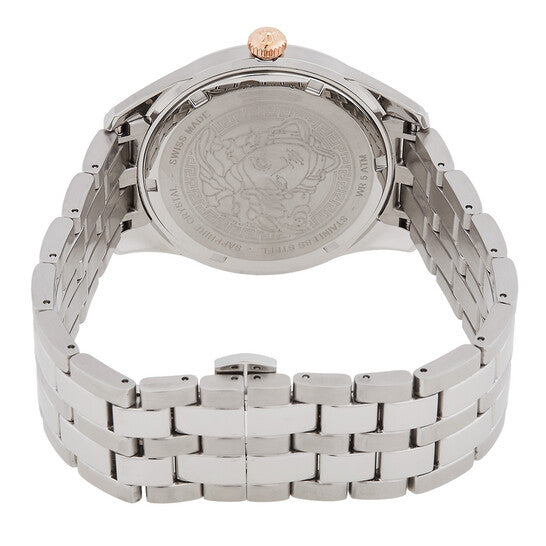 Versace Greca Time Quarz Herrenuhr mit schwarzem Zifferblatt - VE3K00322