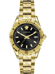 Versace Hellenyium Herren Uhr Gold Schwarz