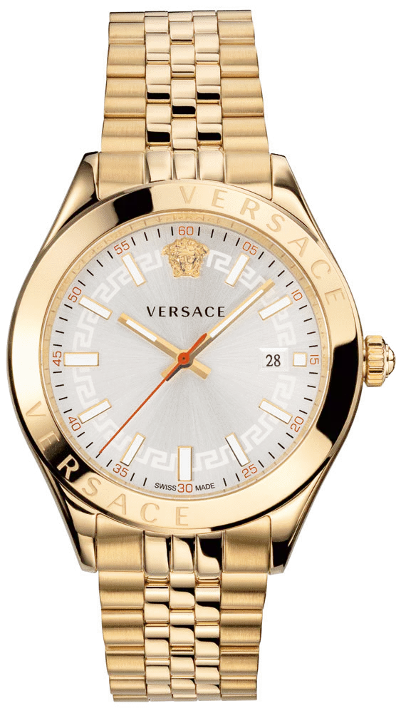 Versace Hellenyium Quarz Herrenuhr mit silbernem Zifferblatt - VEVK00720