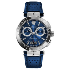 Versace Herrenuhr Aion Blau, 45 mm - VE1D01220