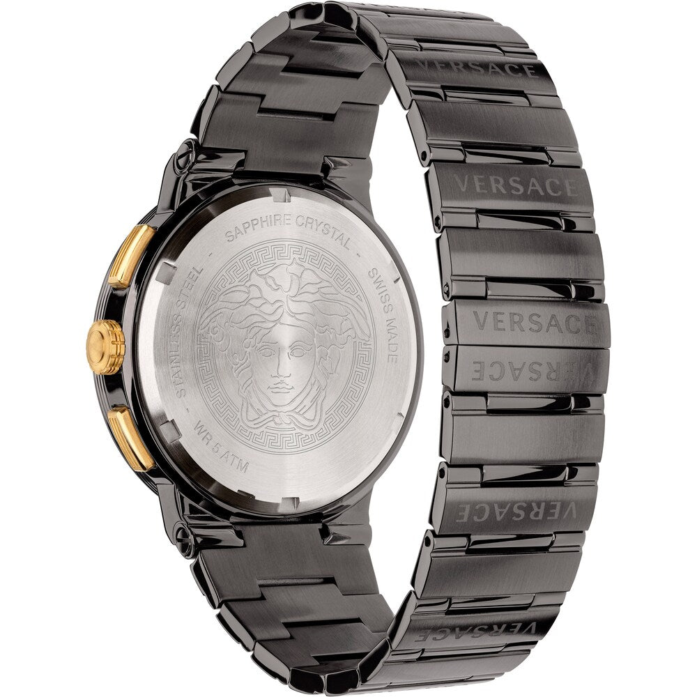 Versace Herrenuhr Schwarz Chronograph, 43 mm - VEZ900521 3