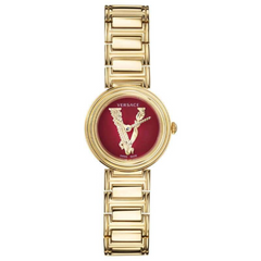 Versace V-Virtus Damenuhr Gold 28 mm - VET300321