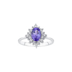 Weissgold Diamantring mit Smaragd 0.79 ct in 585 oder 750 Gold