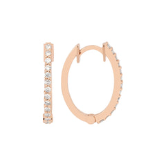 Creolen mit 0.36 ct Diamanten in 585 oder 750 Weissgold – KP0000651