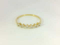 Bague femme intemporelle en or jaune 18 carats et diamants – une élégance raffinée pour toutes les occasions - YZ0003303 
