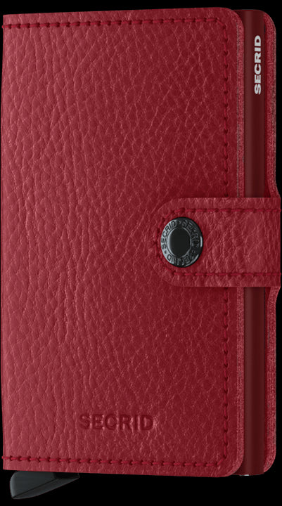 Secrid Miniwallet Veg Rosso Bordeaux mit Gravur - MVg-Rosso-Bordeaux