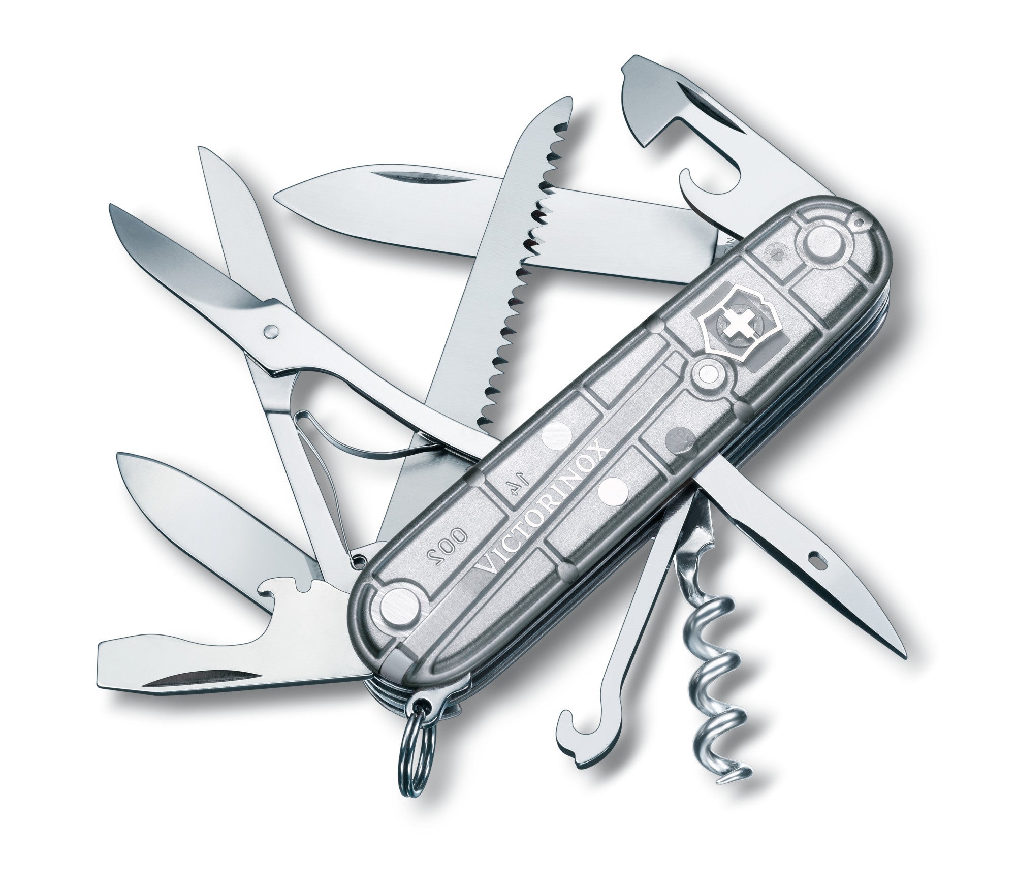 Victorinox Huntsman Silver Tech Taschenmesser mit Gratis Gravur - 1.3713.T7