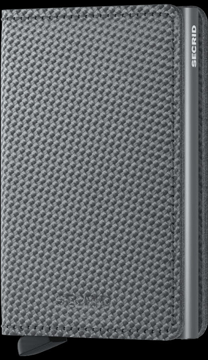 Secrid Slimwallet Carbon Cool Grey mit Gravur- SCa-Cool Grey