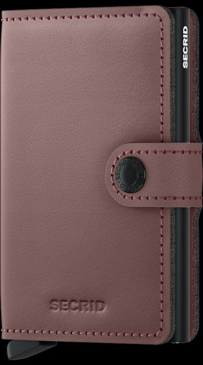 Secrid Miniwallet MATTE ROSE mit Gravur  - MM-Rose