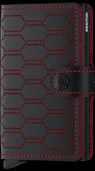 Secrid Miniwallet FUEL BLACK-RED mit Gravur - MFu-Black-Red