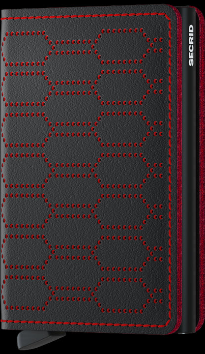 Secrid Slimwallet Fuel Black-Red mit Gravur - SFu-Black-Red