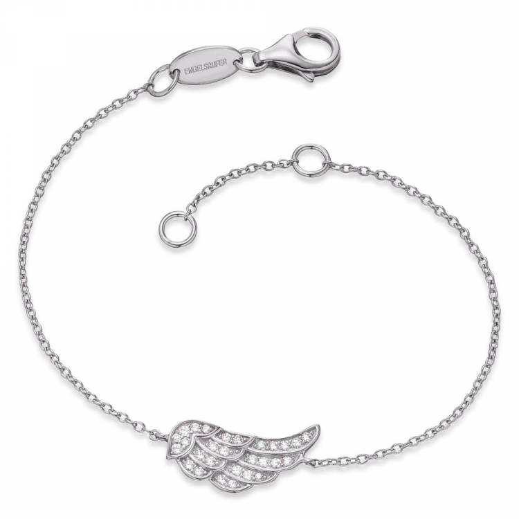Engelsrufer Armband Flügel Silber Mit Zirkonia - ERB-LILWING-ZI