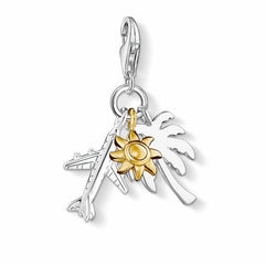 Thomas Sabo Charms-Beads Anhänger Palme Sonne Flugzeug - 1430-413-21