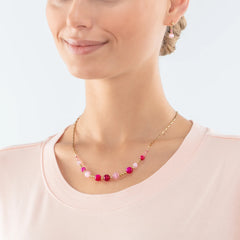 Coeur De Lion Damen Halskette Pink - 4088/10-0400