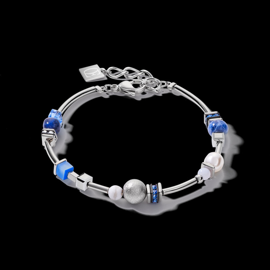 Coeur de Lion Pearls & Cubes Armband - 5044-30-0700