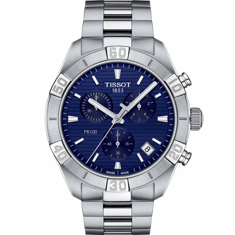 Tissot PR 100 Sport Gent Chronograph Blau Herrenuhr-T101.617.11.041.00