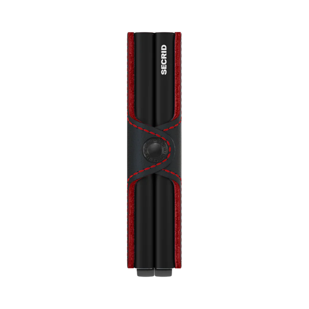 Secrid Twinwallet Fuel Black-Red mit Gravur - TFu-Black-Red