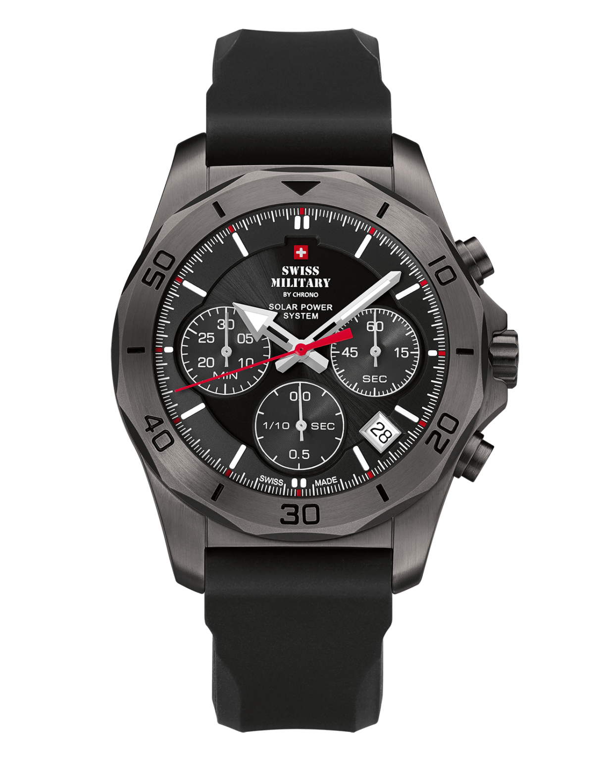 Swiss Military  Swiss Made Herrenuhr Solar Chronograph - SMS34072.07