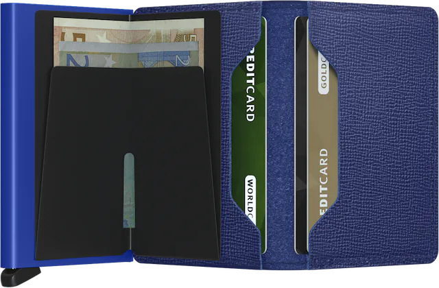 Secrid Slimwallet Crisple Cobalt mit Gravur - SC-Cobalt