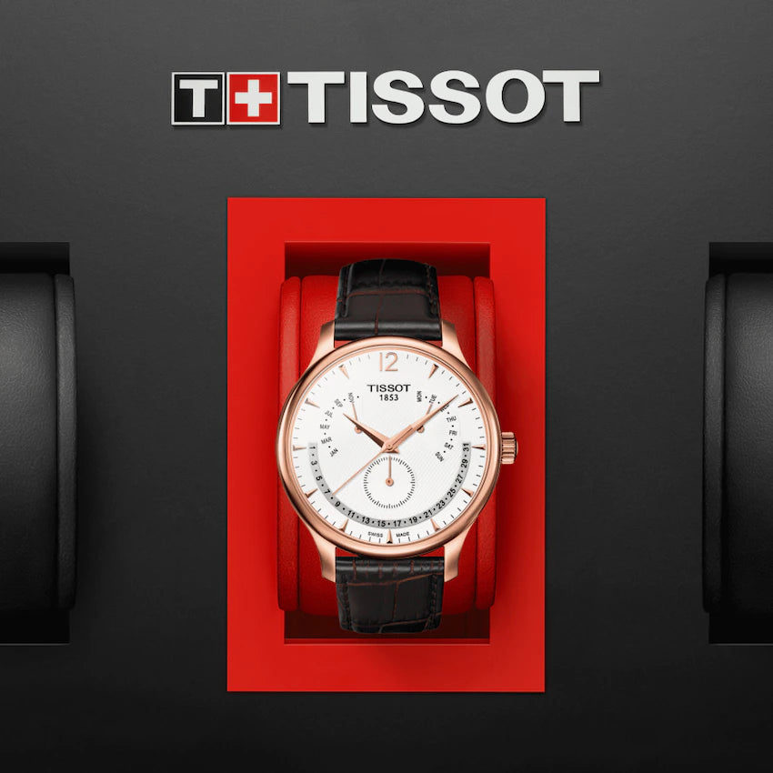 Tissot Herren-Armbanduhr Analog Quarz Leder - T063.637.36.037.00