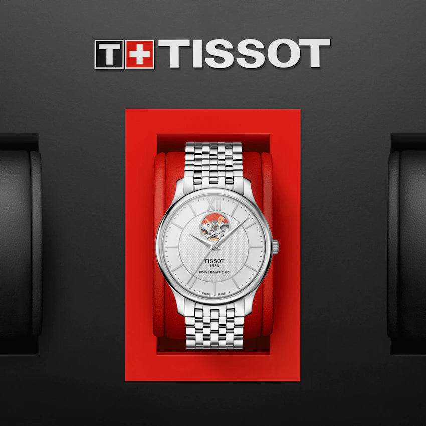 Tissot Tradition Powermatic 80 Open Heart Herrenuhr - T063.907.11.038.00