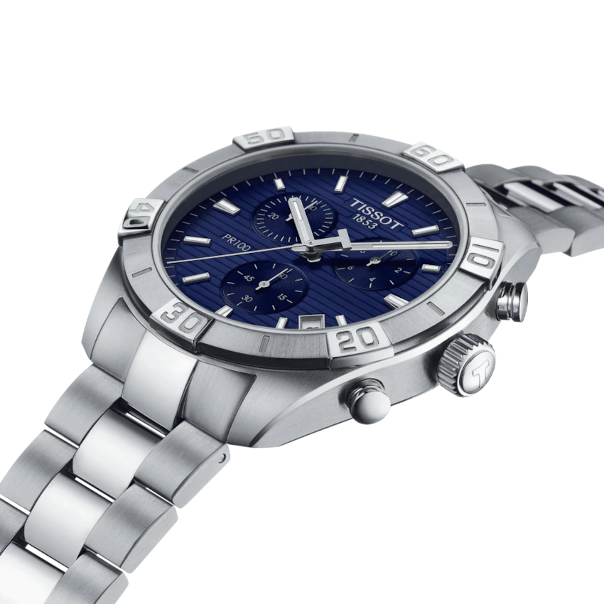 Tissot PR 100 Sport Gent Chronograph Blau Herrenuhr-T101.617.11.041.00